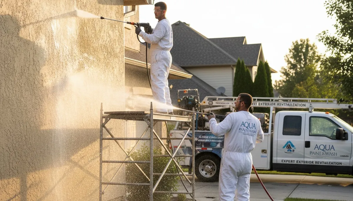 Pressure cleaning service for exterior surfaces in Staten Island, NY by Staten Island Paint Pros