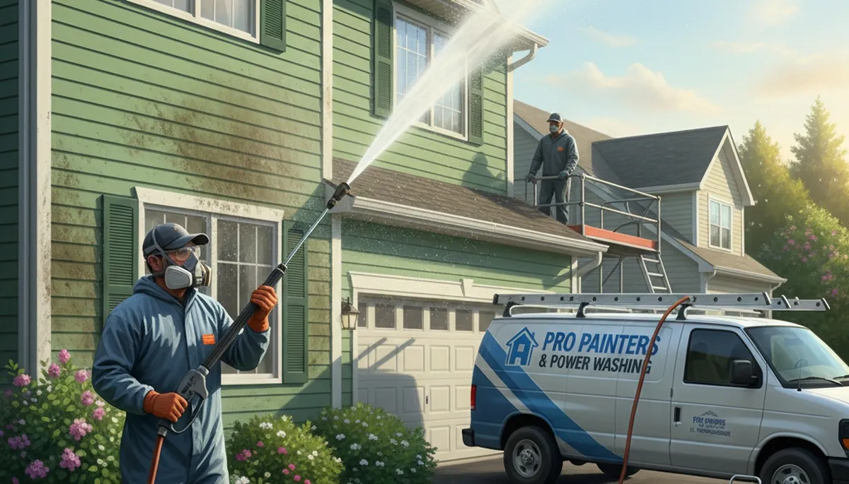 Vinyl siding pressure cleaning in Staten Island, NY for clean, refreshed home exterior